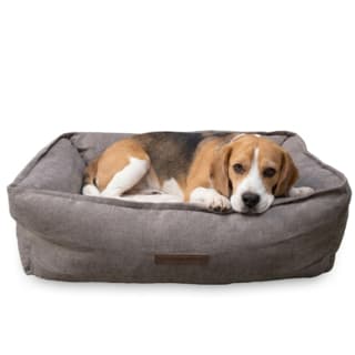 Coco & Cooper Deluxe Retreat Reversible Cat and Dog Bed - Medium/ Large, Grey