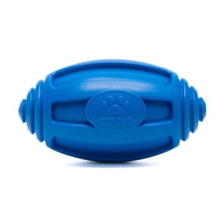 Pup & Purr Floatable Footy Ball Tough Dog Toy - Blue