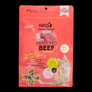 NRG+ Pure Gold Blend Beef Freeze Dried Cat Food - 250g