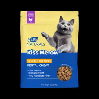 Ark Naturals Kiss Me-Ow Strengthening Dental Chicken Cat Treats - 170g