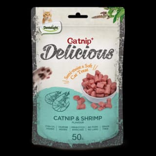 Dentalight Catnip & Shrimp Cat Treats - 50g