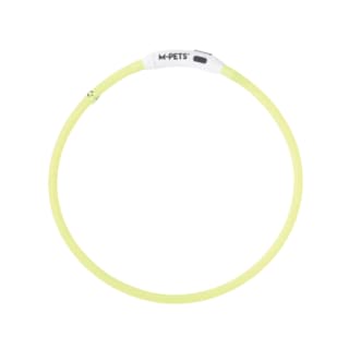 M-PETS Flash Rechargeable LED Light Dog Collar - Green