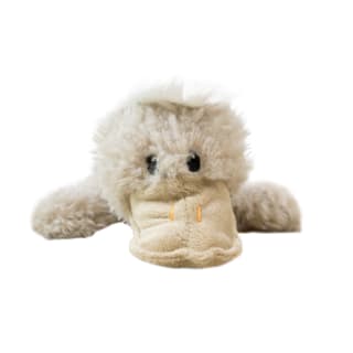 Yours Droolly Cuddlies Fluffy Duck Dog Toy - Medium