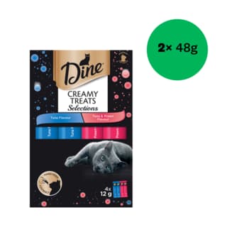 Dine Creamy Treats Selections Tuna Cat Treats - 96g (2 x 48g)