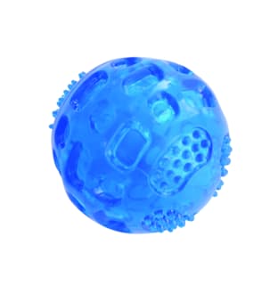 M-PETS Play Squeaky Ball Dog Chew Toy - Blue