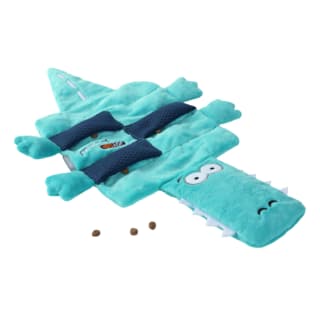 JOYSER Puzzl Croco Dog Plush Toy - Turquoise