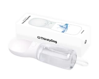 ThirstyDog Original Smart Dog Water Bottle - White