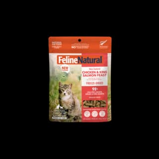 Feline Natural Chicken & King Salmon Feast Freeze Dried Cat Food - 100g