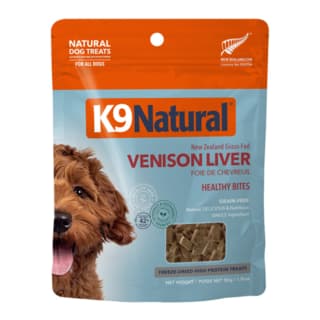 K9 Natural Venison Liver Healthy Bites Freeze Dried Dog Treats - 50g