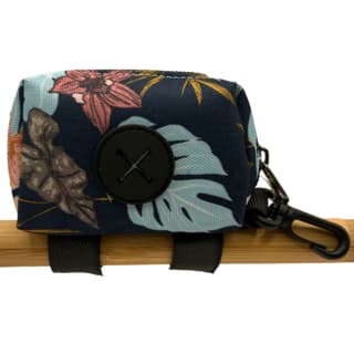 Latched Dog Poop Bag Holder - Pastel Botanical
