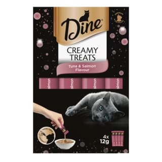 Dine Creamy Treats Tuna & Salmon Cat Treats - 48g