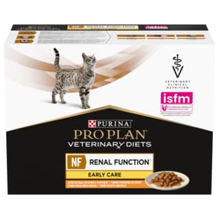 PRO PLAN Veterinary Diet Feline NF Renal Function Early Care Chicken Wet Cat Food Pack - Pack (10 x 85g)