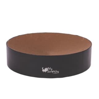 M-PETS My Scratchy Maryland Round Cardboard Cat Scratcher - Black