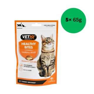 VetIQ Healthy Bites Hairball Remedy Cat Treats - 325g (5 x 65g)
