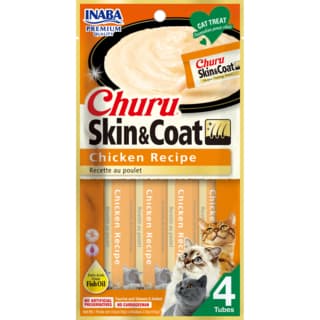 Inaba Churu Skin & Coat Chicken Cat Treats - 56g