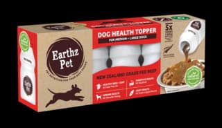Earthz Pet Beef Gravy Dog Health Meal Topper - Medium + Large Dog (5 x 50ml Pack), 10 Packs