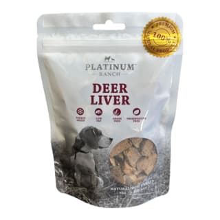 Platinum Ranch Deer Liver Dog Treats - 90g