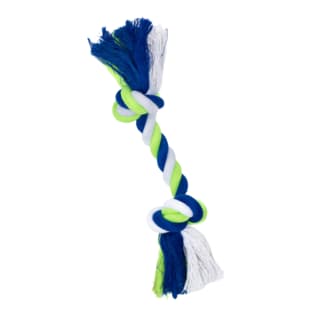 Pup & Purr Double Trouble Two Knot Rope Dog Toy - Medium