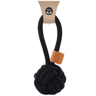 M-PETS Coto Natural Cotton Loop Ball Dog Toy - Medium, Black