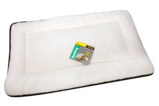 Pet One Rectangular Cat and Dog Cushion Bed - Charcoal, Medium