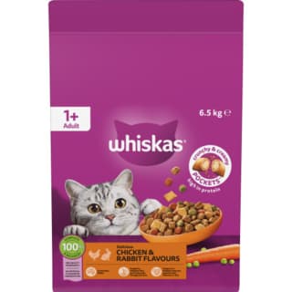 Whiskas Adult Chicken & Rabbit Dry Cat Food - 13kg (2 x 6.5kg)