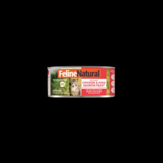 Feline Natural Chicken & King Salmon Feast Wet Cat Food - 85g x 24 (tray)