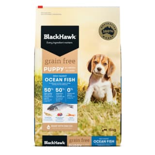 Black Hawk Grain Free Puppy Ocean Fish Dry Dog Food - 7kg