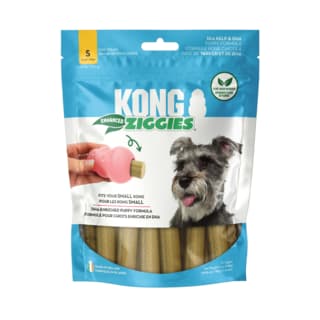KONG Ziggies Enhanced Puppy Dog Treat - Small - 12 Pack