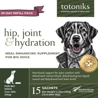Totoniks Dog Hip Joint & Hydration Refill Pack - Large Breed