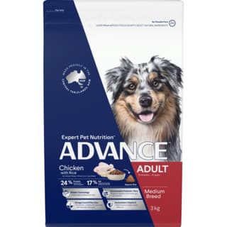 ADVANCE Adult Medium Breed Chicken & Rice Dry Dog Food - 3kg