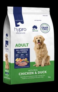 Hypro Premium Grain Free Adult Chicken & Duck Dry Dog Food - 9kg