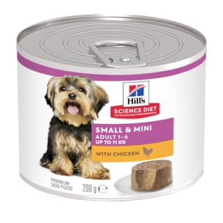 Hill's Science Diet Adult Small & Mini Chicken Mousse Wet Dog Food - 200g x 24