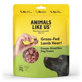 Animals Like Us Grass-Fed Lamb Heart Freeze Dried Dog Treats - 85g