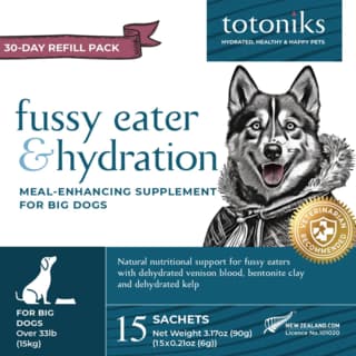 Totoniks Dog Fussy Eater & Hydration Refill Pack - Large Breed, 15 Pack