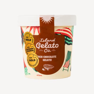 Island Gelato Co Rich Chocolate Gelato 475ml