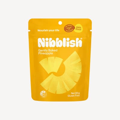 Nibblish Gently Baked Pineapple 80g