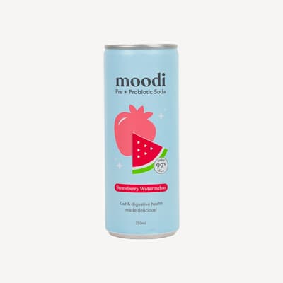 Moodi Pre + Probiotic Soda Strawberry Watermelon 250ml
