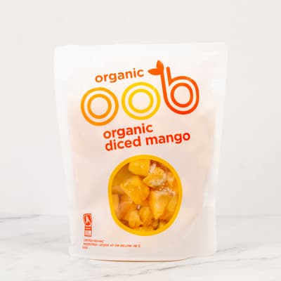 Oob Organic Diced Mango 500g