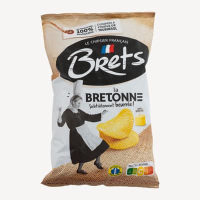 Brets Salted Butter Chips 125g