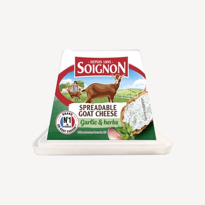 Soignon Goat Pyramid With Garlic And Herb 150g