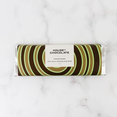 House of Chocolate Pistachio Knafeh Milk Chocolate Bar 220g