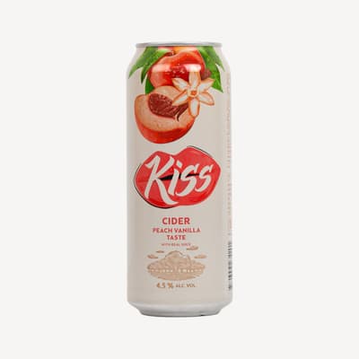 Kiss Peach Vanilla Cider 500ml