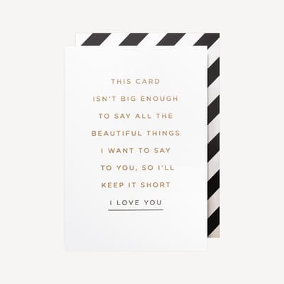 Oxted i Love You Large Card