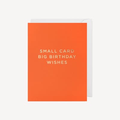 Oxted Big Birthday Wishes Small Card