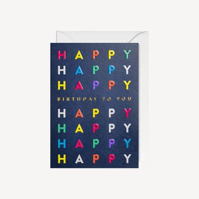 Oxted Happy Happy Birthday Small Card