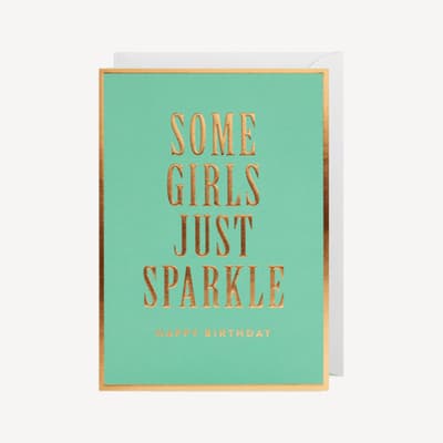 Oxted Some Girls Just Sparkle Large Card