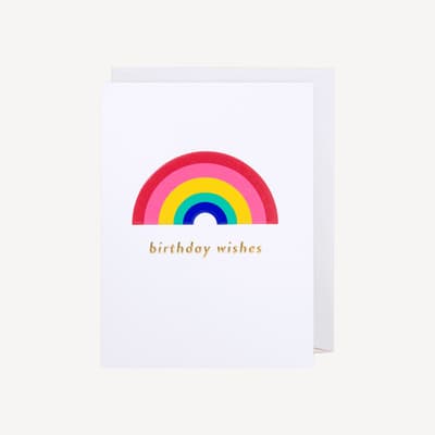 Oxted Rainbow Birthday Wishes Mini Card