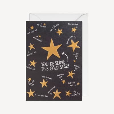 Oxted You Deserve a Gold Star Large Card