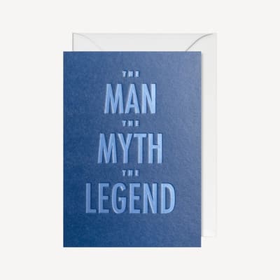 Oxted The Man The Myth Large Card