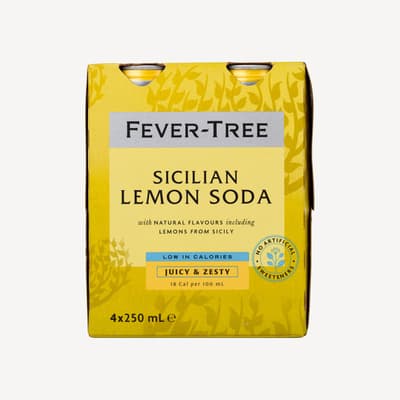 Fever Tree Sicilian Lemon Soda Can 4 Pack